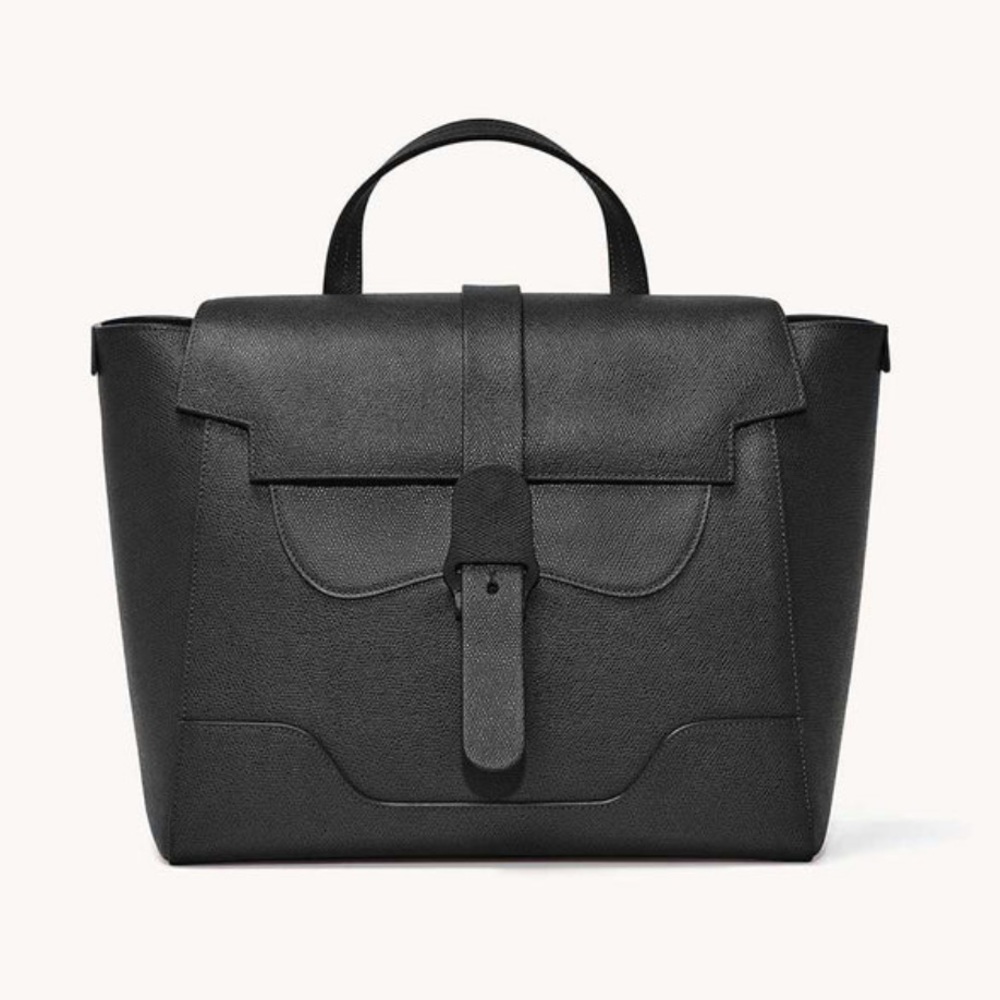 Senreve Maestra Bag (Large) in Pebbled Noir